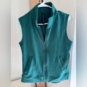 Soul + Sky Forest Green Zip Vest NWT